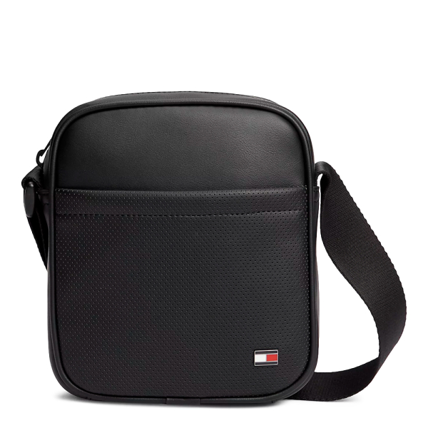 Tommy Hilfiger Sac de reporter perfor avec bandoulire - U Noir- Ref 72$